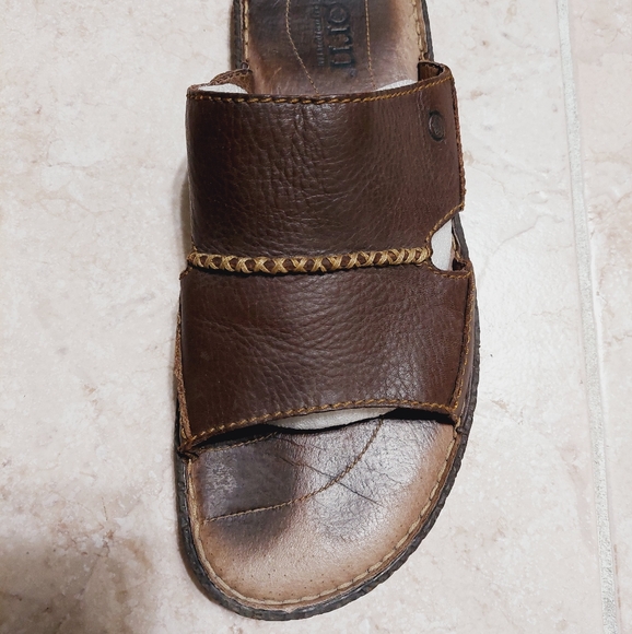 Born Shoes Born Mens Brown Leather Sandals Size Poshmark